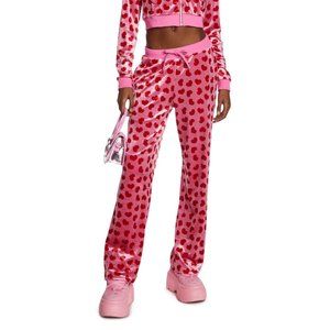 Sugar Thrillz 'Maneater' Hearts Velour Trackpants